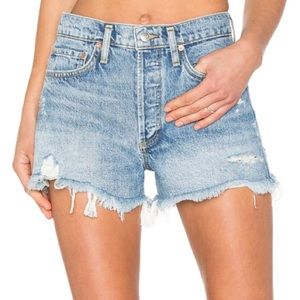 AGOLDE Distressed Jean Shorts